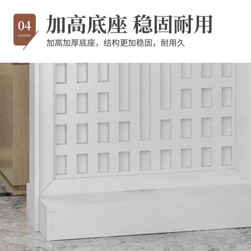 新中式屏风隔断客厅入户玄关进门客厅遮挡简约现代镂空装饰柜靠墙