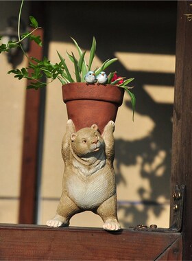 Flowerpot Planter-Pots Hydroponics Animal Garden Fairy Home-