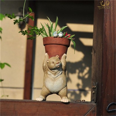 Flowerpot Planter-Pots Hydroponics Animal Garden Fairy Home-