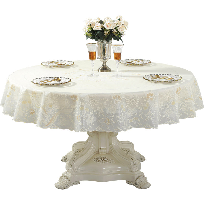 圆形餐桌布小圆桌饭桌桌布防水防油免洗防烫塑料台布pvc桌垫家用,居家布艺,桌布,淘宝优惠券,粉丝福利购,淘宝优惠卷