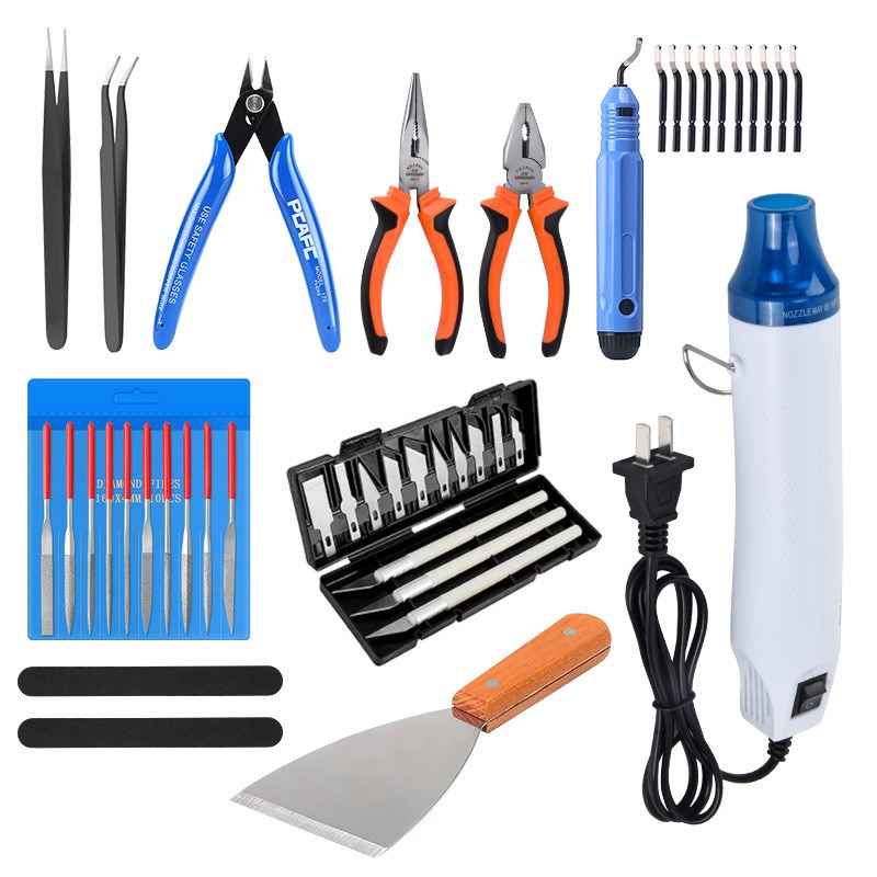 3D打印机模型清理工具套装 模型清E理修整打磨修边拆支撑DIY套件