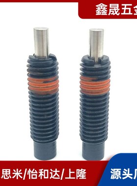 弹簧柱塞PJLF5/6/8/10/12-3/5/10分度弹性销 ZAW01粗牙平头轻载型