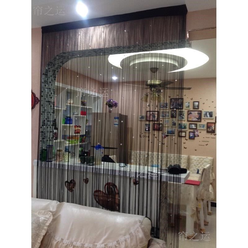 水晶珠线帘门帘客厅卧室玄关隔断帘挂帘流苏帘酒店婚庆装饰帘