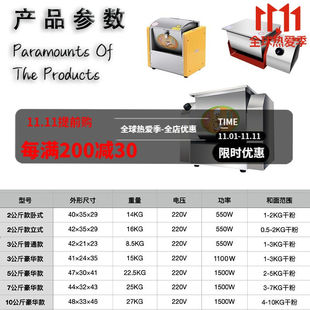 8公斤全自动家用商用包子揉面机打面机面粉搅拌 现货速发小型3