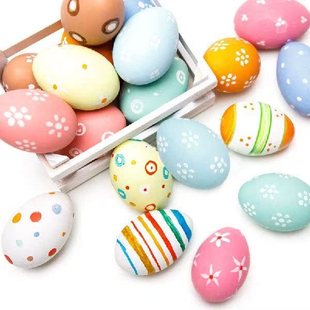 推荐DIY Easter Decoration Eggs Styrofoam Foam Ball Happy Eas