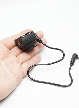 带锁紧双PC口 冷靴转热靴转换器 胶片相机专用引闪器 接闪光灯线