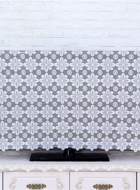 套子电视机白色罩套上蓝色盖布罩机罩寸电视电视55防Z尘罩色田园