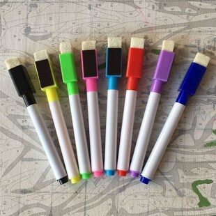 8PCS/Set Magnetic Colorful Whiteboard Pen Board Markers Buil