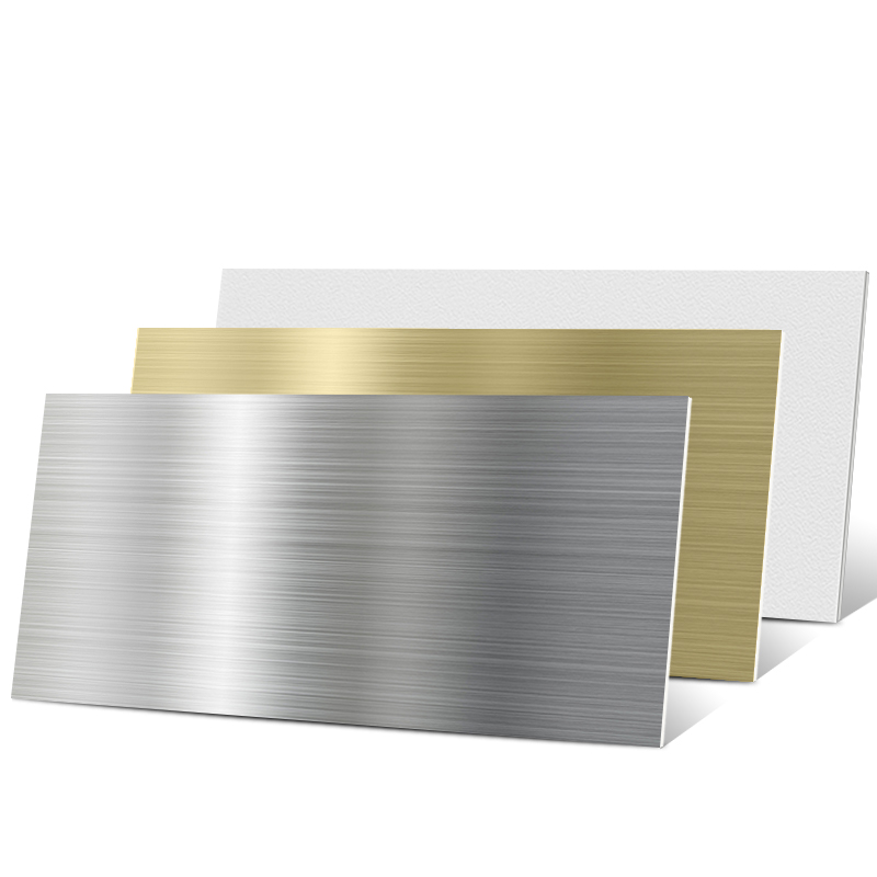 免打孔不锈钢空白面板自粘贴灶台防火板开关插座墙洞挡板尺寸定制