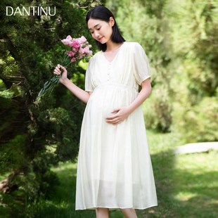 顯瘦寬松長褲 婦衣裙夏季 網紅潮連媽GOT氣質V領哺G乳小個子大孕碼