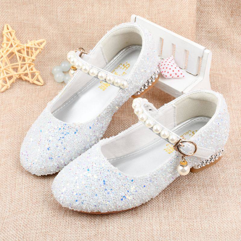 儿童高跟鞋小女孩水晶鞋时尚银白色单鞋走秀礼服钢琴舞台演出皮鞋,童鞋/婴儿鞋/亲子鞋,水晶/水钻鞋,淘宝优惠券,粉丝福利购,淘宝优惠卷