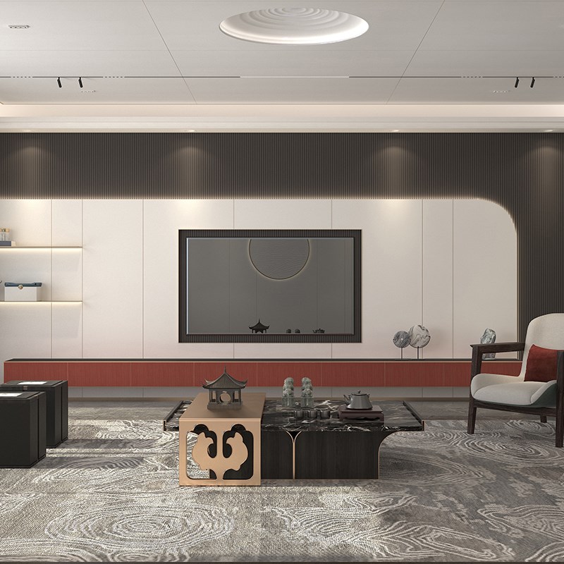 友邦集成墙板定制电视机背景y墙现代风卧室床头木饰面集成护墙板