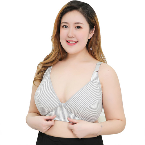 特大码大罩杯105E孕妇内衣哺乳文胸无钢托前开扣喂奶胸罩200斤
