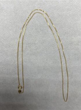 小众高货18K金肖邦链万能链锁骨链颈链项链简约直针带定位珠 女款