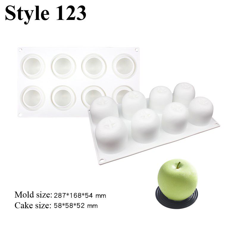 Fruit Mousse Moulds Non-Stick Silicone Cake Mold Party Desse