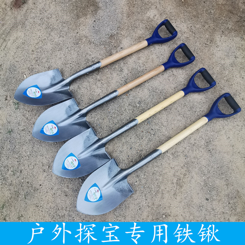 奔牌探宝专用铁锹户外车载救援锰钢加厚铁锨园艺铲子赶海农用工具