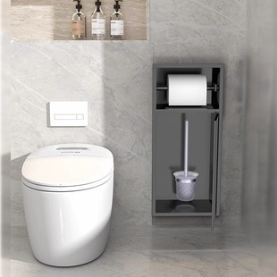 马桶壁龛卫生间不锈钢壁龛卫生间置物架厕所垃圾桶嵌入马桶旁壁龛