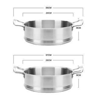 意可味蒸格304不锈钢蒸笼加厚家用汤锅蒸格蒸架蒸屉24/X26CM通用