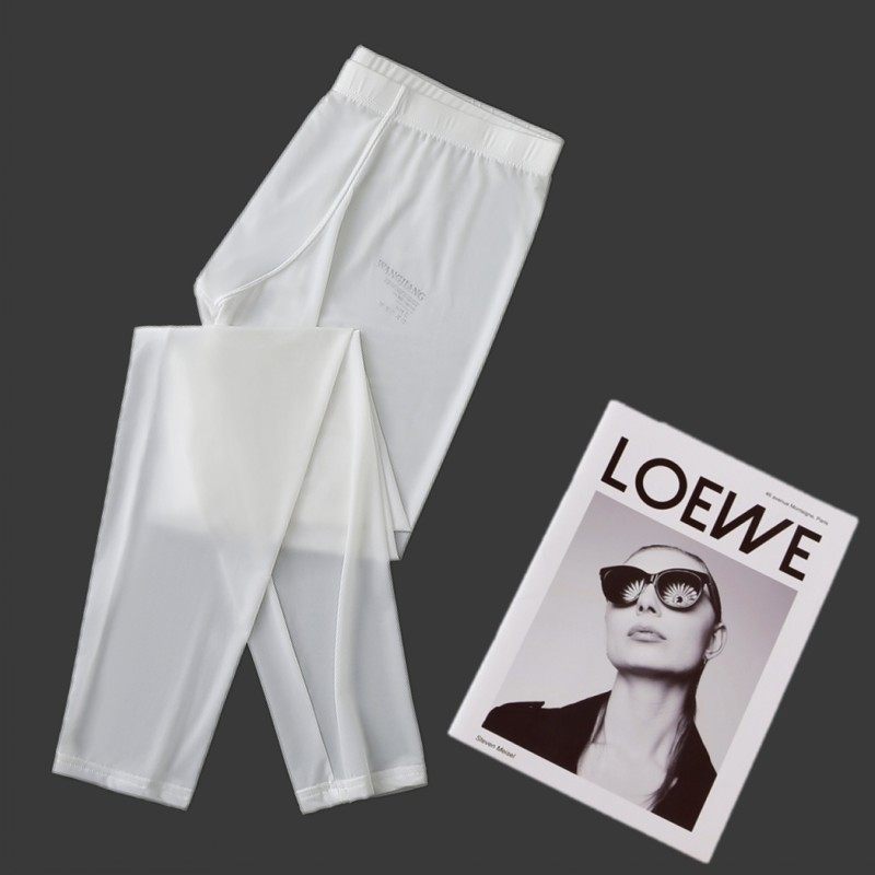 秋裤男士薄款夏天冰丝打底裤男生夏季紧身衬裤丝滑弹力线裤保暖裤