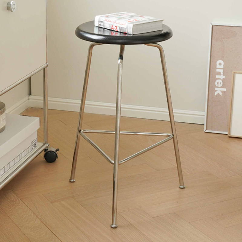 新品北欧网红笑脸吧台椅家w用创意椅子现简约不锈钢脚凳子酒吧椅