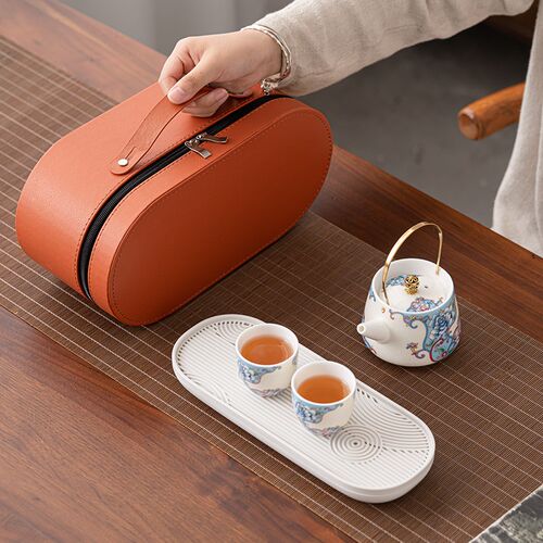 掐丝银旅行茶具套装便携式包v礼品泡茶壶喝茶高档定制logo送礼