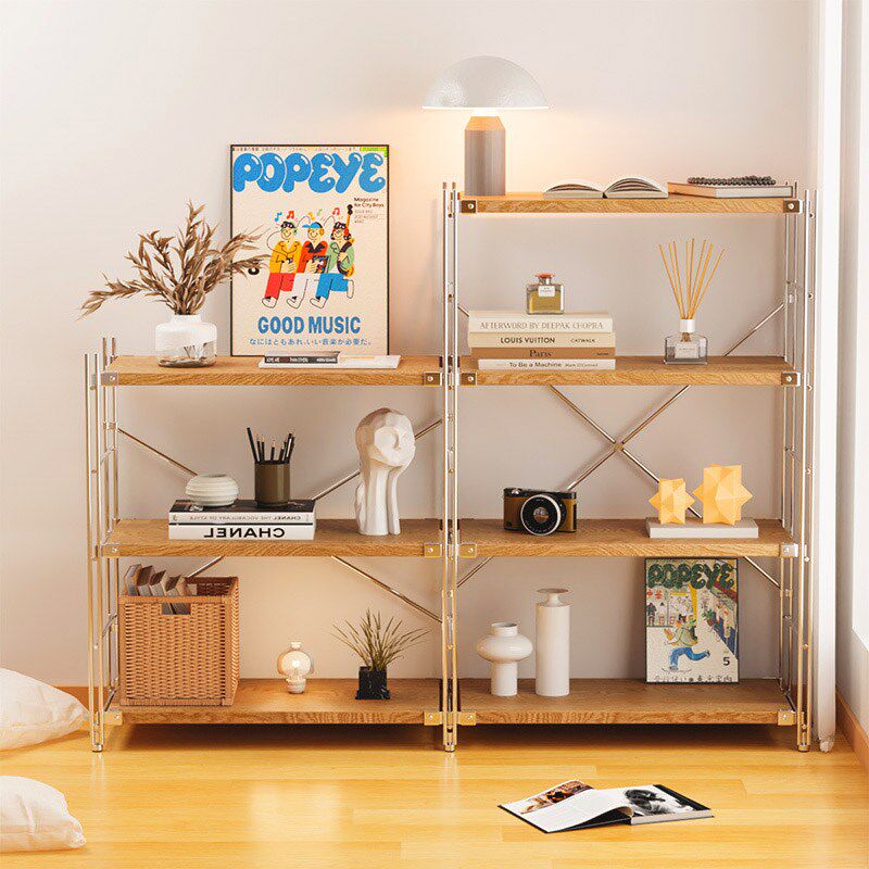 日式置物架书架落地家用简易多层中古收纳架阳台客厅书架储物货架,商业/办公家具,置物架/陈列架/储物架/展示架,淘宝优惠券,粉丝福利购,淘宝优惠卷