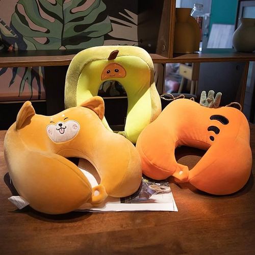 u型枕办公室护颈枕旅行便携飞机枕脖子枕头可爱记忆棉靠枕午睡枕