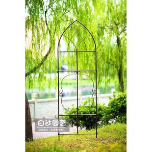 花包用品式 幕爬 邮园艺拆可 架铁线莲藤屏风尖顶花架月季 架欧式