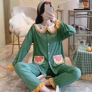 月子服夏季 产k后冰丝纯棉产妇哺乳喂奶套头孕妇睡衣女春秋套 薄款