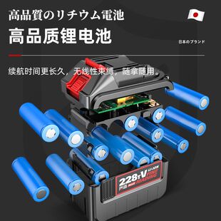 日本质造锂d电吹风机电脑吹尘器充电式 吹灰机大功率吹吸两用鼓风