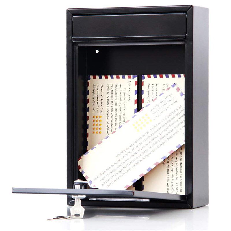 Outdoor Lockable Metal Mailboxes Wall Mounted Mail Box Mailb