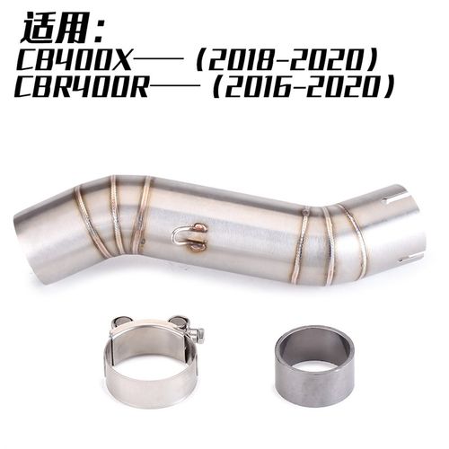 适用CB400F排气改装中段连接管CB400X排气管无损直上改装件