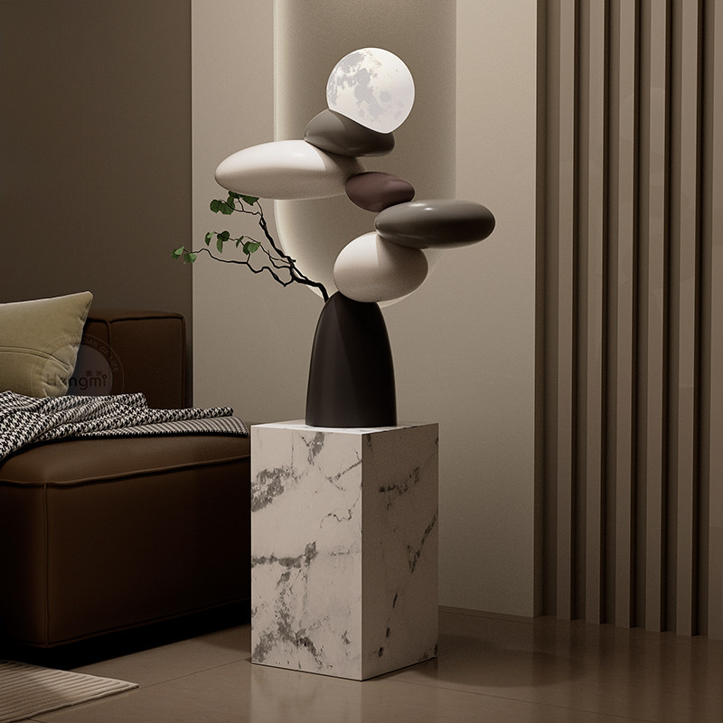 石来运转摆件大型落地摆件客厅电视柜沙发旁家居装饰乔迁礼物,家居饰品,落地摆件,淘宝优惠券,粉丝福利购,淘宝优惠卷