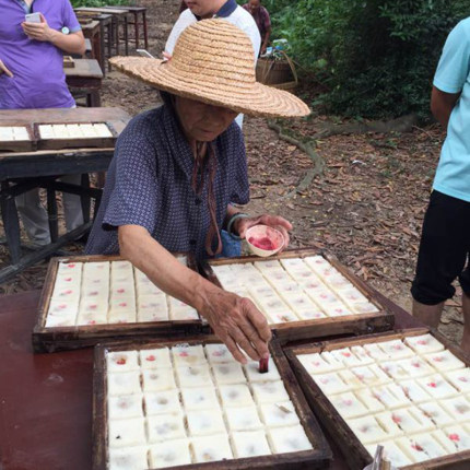 杉木蒸米糕松糕模具 广东茶山企石粉果点心格子自制烘焙蒸模 木质