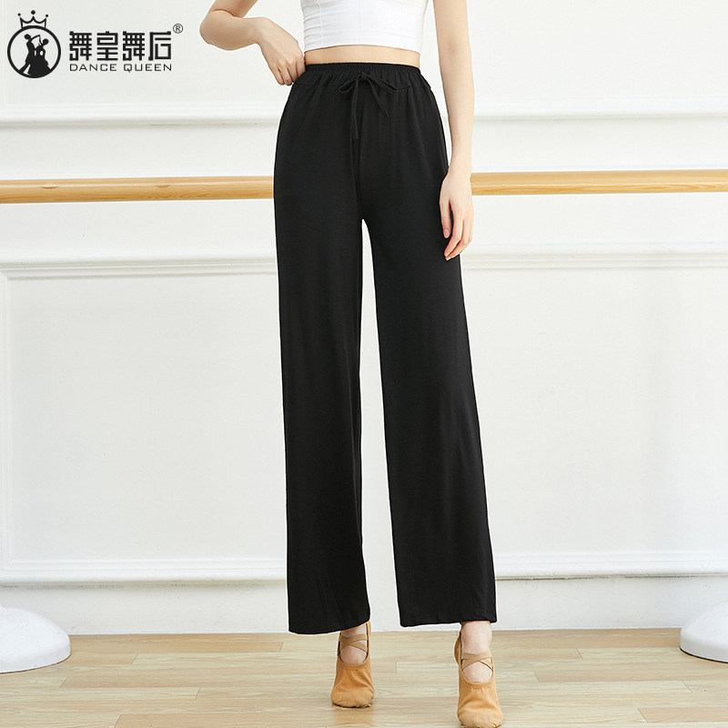2022年秋冬新款舞蹈长裤女成人现代舞阔腿裤女直筒宽松形体练功裤,运动/瑜伽/健身/球迷用品,现代舞服装,淘宝优惠券,粉丝福利购,淘宝优惠卷