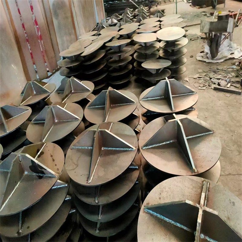 现货速发400预应力桩基打桩用圆锥十字开口闭口桩尖桩帽桩靴管桩