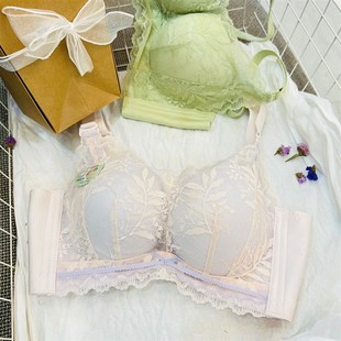 新款无钢圈小胸聚拢加厚6cm超厚8cm平胸馒头杯大红色本命年内衣女