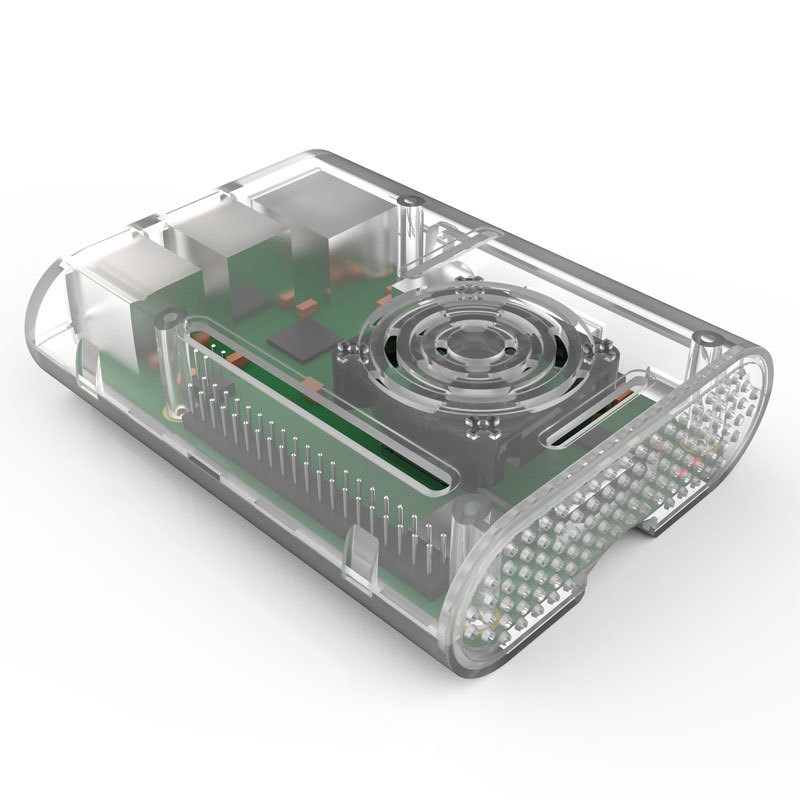 New  Raspberry Pi 3 Case with Aluminum Heatsink +Cooling Fan