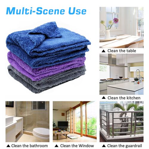 3/5/10pcs Car Wash Microfiber Towel Cleaning Drying Car Poli