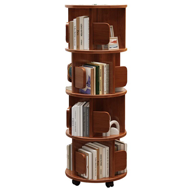 实木可旋转移动书架落地置物架家用简约走廊过道不占地方的书架子,住宅家具,旋转书架,淘宝优惠券,粉丝福利购,淘宝优惠卷