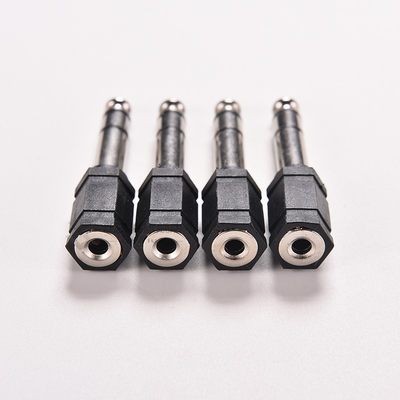 速发2Pcs Stereo Mic Plug Adapter Jack Connector Adaptor 6.5m