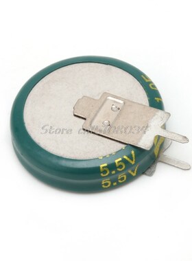 2Pcs Universal 5.5 V 1.0F Super Capacitor V-Type Button Smar