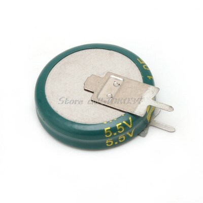 2Pcs Universal 5.5 V 1.0F Super Capacitor V-Type Button Smar