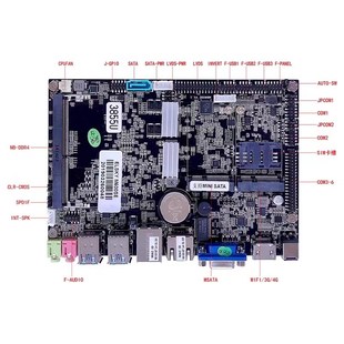 被动散热 四寸工控主板 低功耗ITX主板 双网口 无风扇 迷你3865U