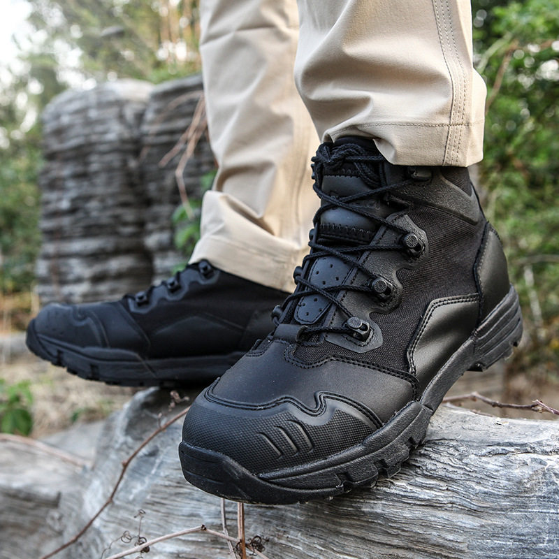 速发户外登山鞋靴男女低帮作战靴战术靴训练靴沙t漠靴帮徒步登山