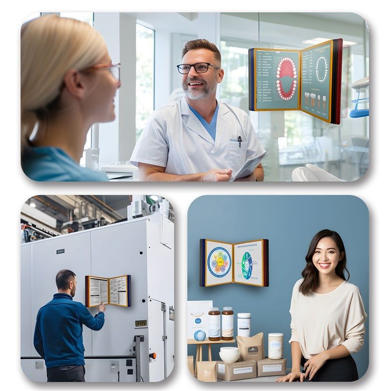 壁挂式A4文件夹翻页展示架10页挂墙办公车间生产资料夹活页文件夹