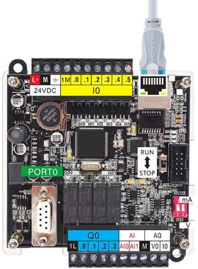 国产plc工控板GPU221带网口07-子S0编程控制器代替西门2cpu224xp