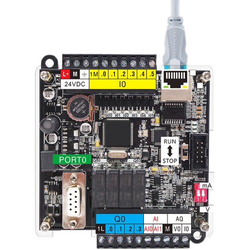 国产plc工控板GPU221带网口07-子S0编程控制器代替西门2cpu224xp