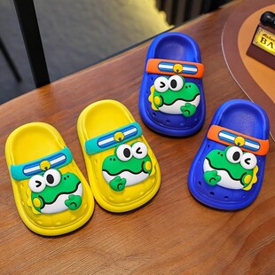 宝宝拖鞋1一2岁室内防滑婴儿一岁半到两三岁婴幼儿男宝洞洞凉拖鞋