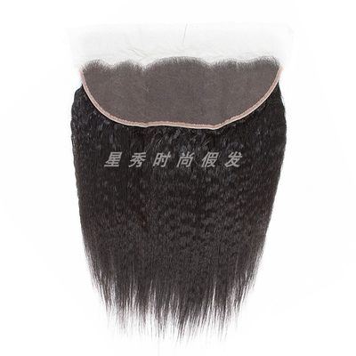 推荐9A Full handmade 4*4Lace closure human hair kinky straig